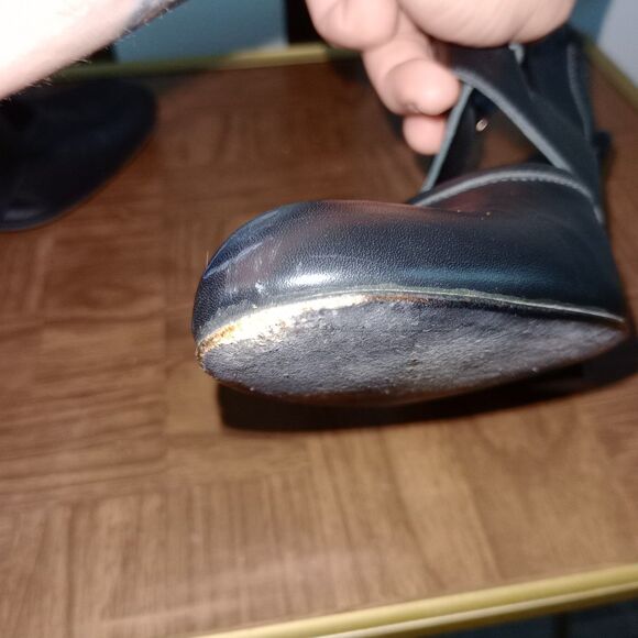 Y2K Bebe Black Sling Back Pump Style Heels Made In Spain 9.5 Medium - Picture 9 of 11